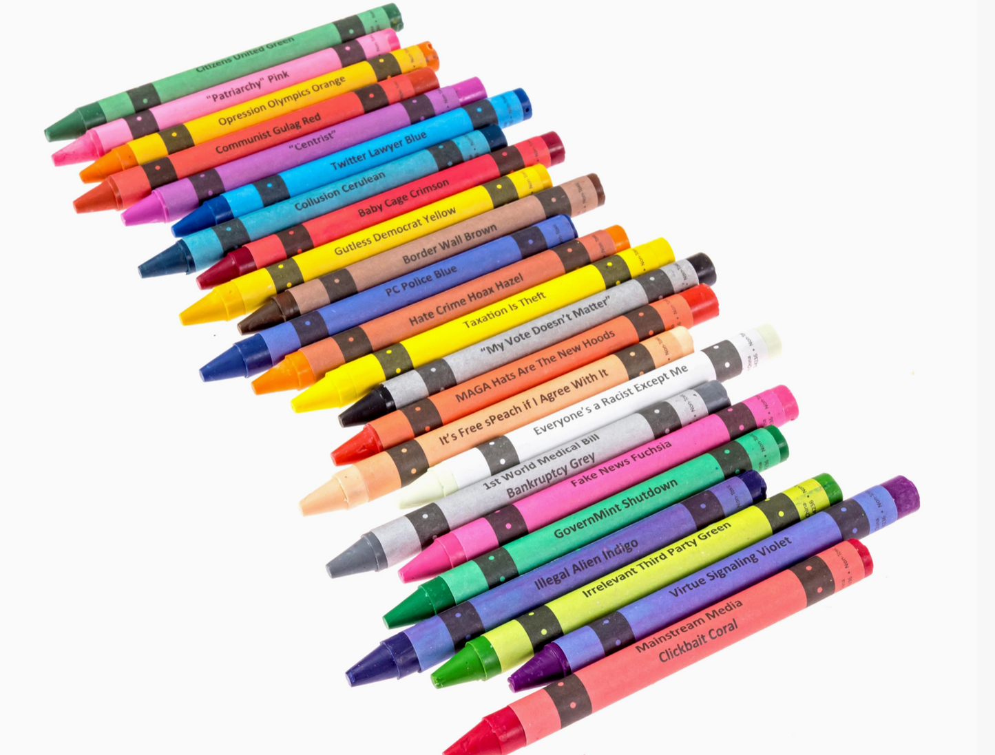 MilkToast- Political Offensive Crayons: "Red, White, and F*Ck You"