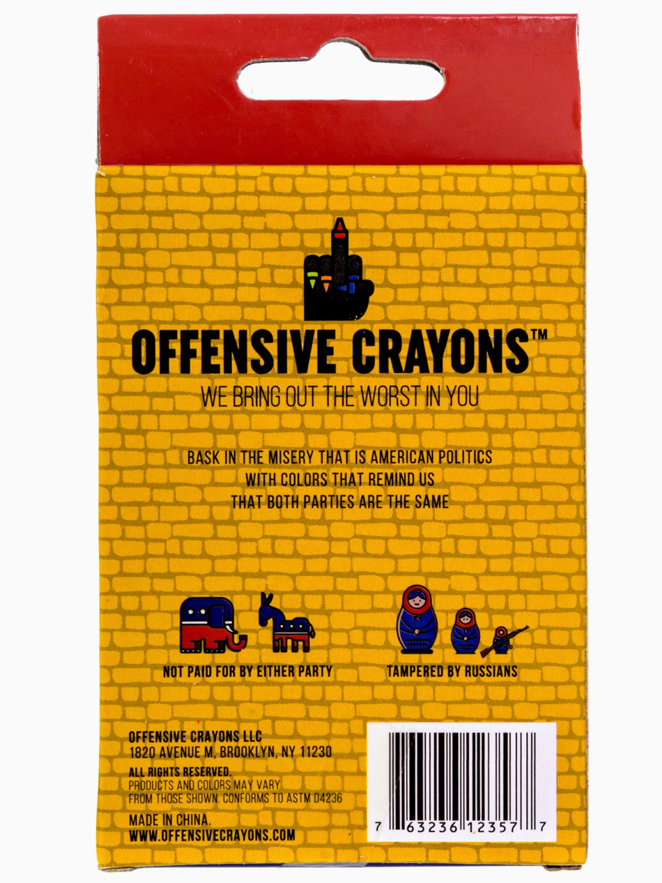 MilkToast- Political Offensive Crayons: "Red, White, and F*Ck You"