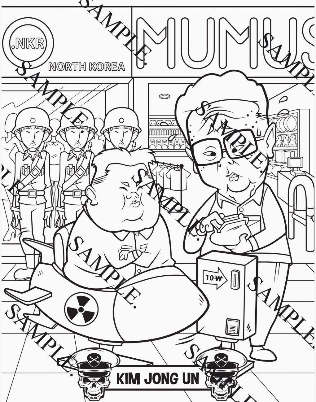 MilkToast- Happy Little Dictators Coloring Book