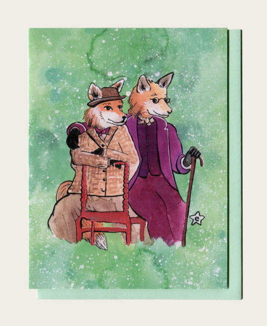 Darling Illustrations- You Really Are Fantastic Foxes Greeting Card