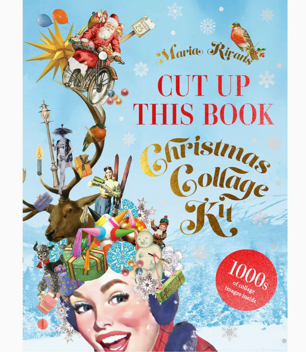 Abrams- Cut Up This Book: Christmas Collage Kit