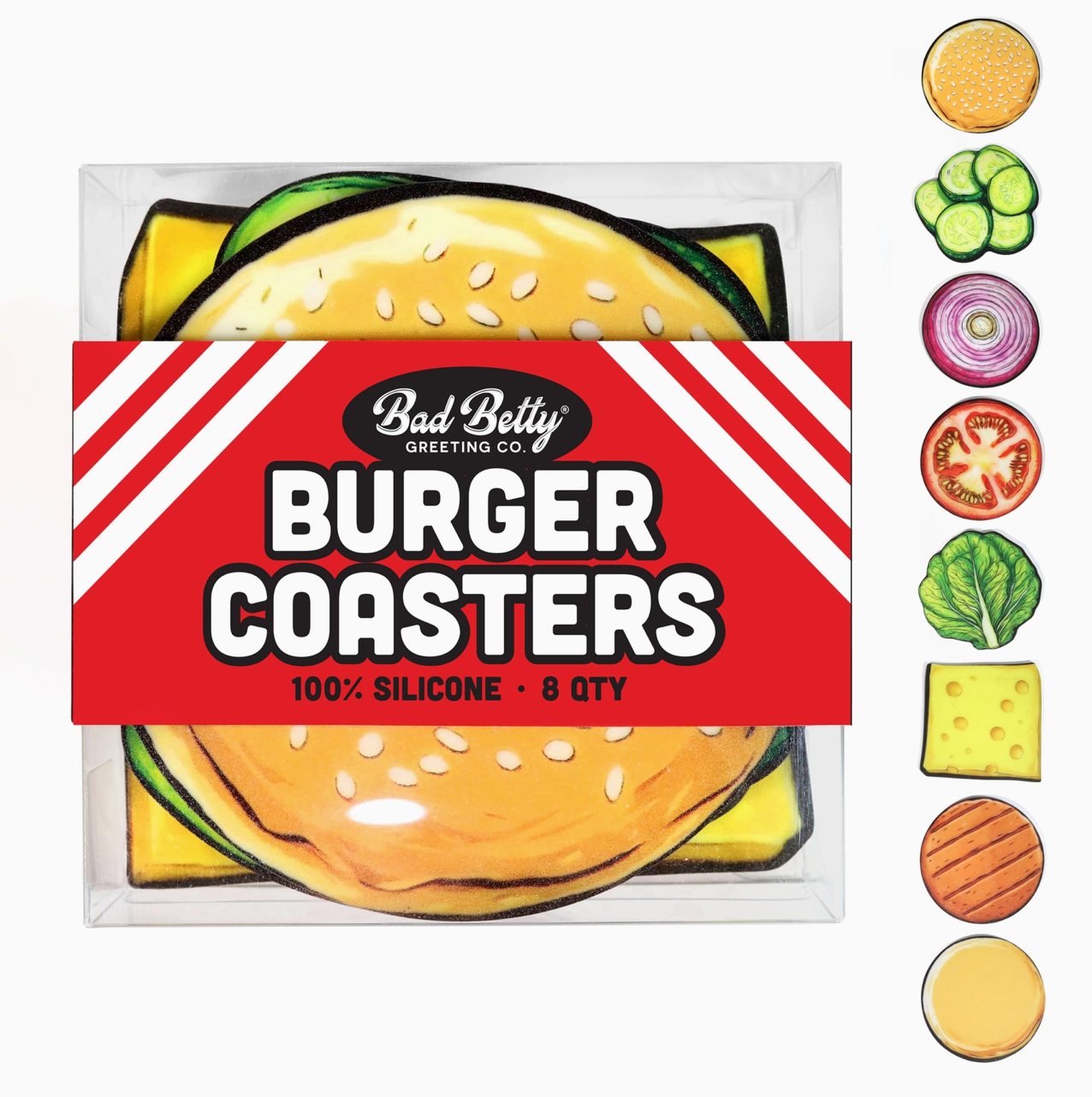 Bad Betty- Burger Coaster Set