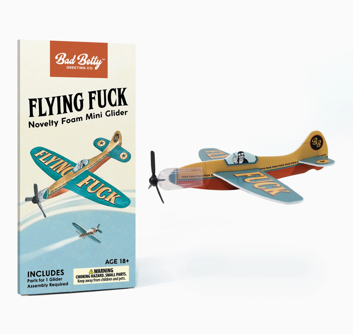 Bad Betty- Novelty Toy Foam Glider Flying Fuck