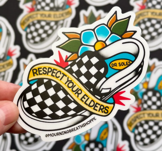 Mourning Breath Shoppe- Respect Your Elders Sticker