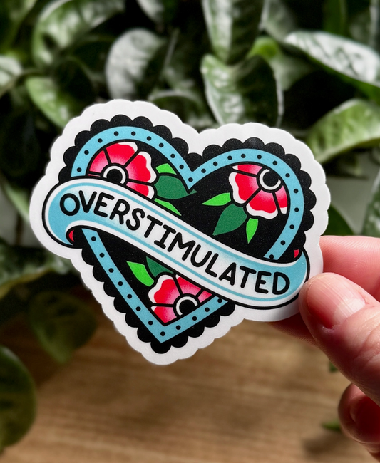 Mourning Breath Shoppe- Overstimulated Heart Sticker