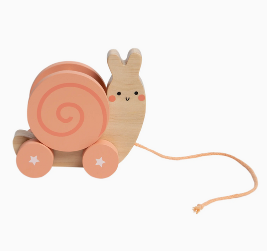 Pearhead- Pull Along Wooden Snail