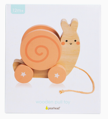 Pearhead- Pull Along Wooden Snail