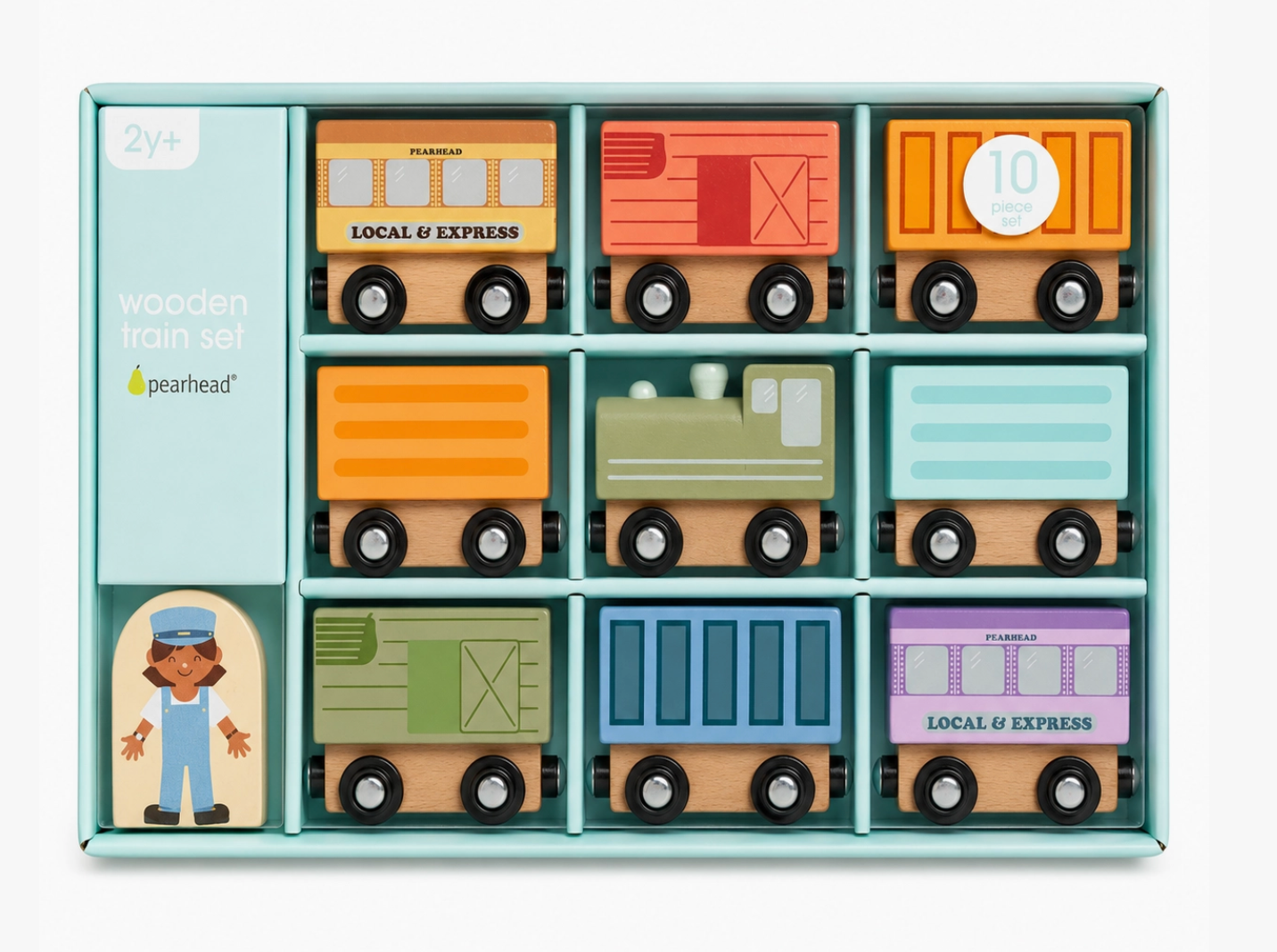 Pearhead- Wooden Train Set