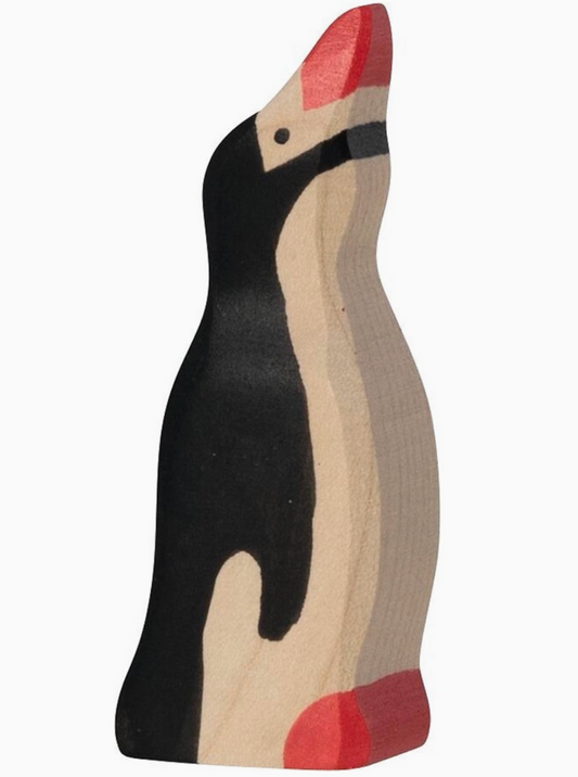 Holztiger- Penguin, Head Raised