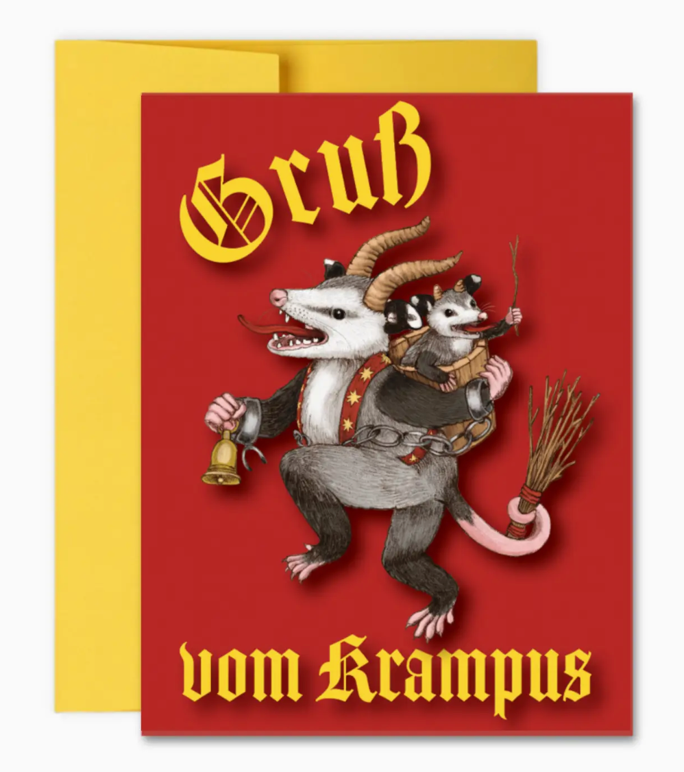 Allison Stoiser Art- Greetings from Krampus Card