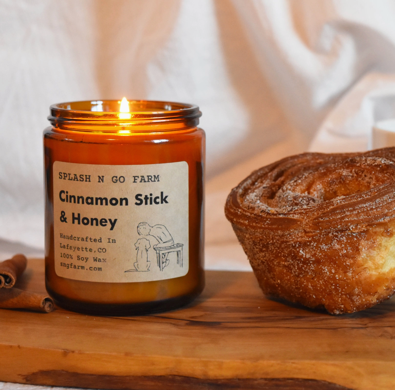 Splash N Go Farm Candles- Cinnamon Stick & Honey