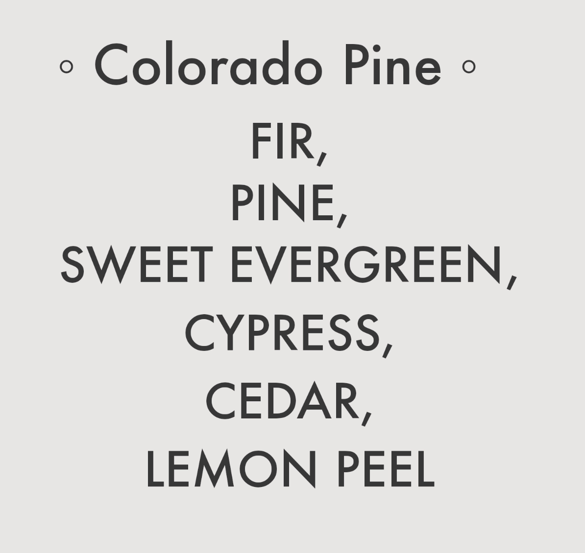 Splash N Go Farm Candles- Colorado Pine
