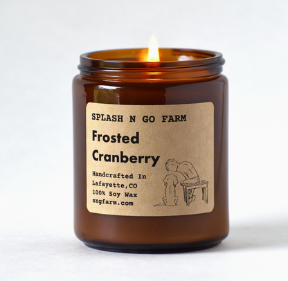 Splash N Go Farm Candles- Frosted Cranberry