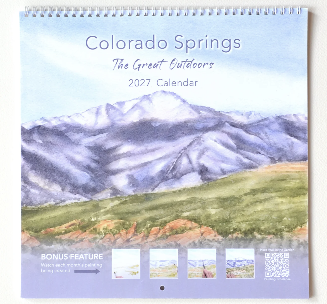 Ivywild Studio- 2027 Colorado Springs The Great Outdoors Wall Calendar