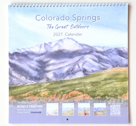 Ivywild Studio- 2027 Colorado Springs The Great Outdoors Wall Calendar