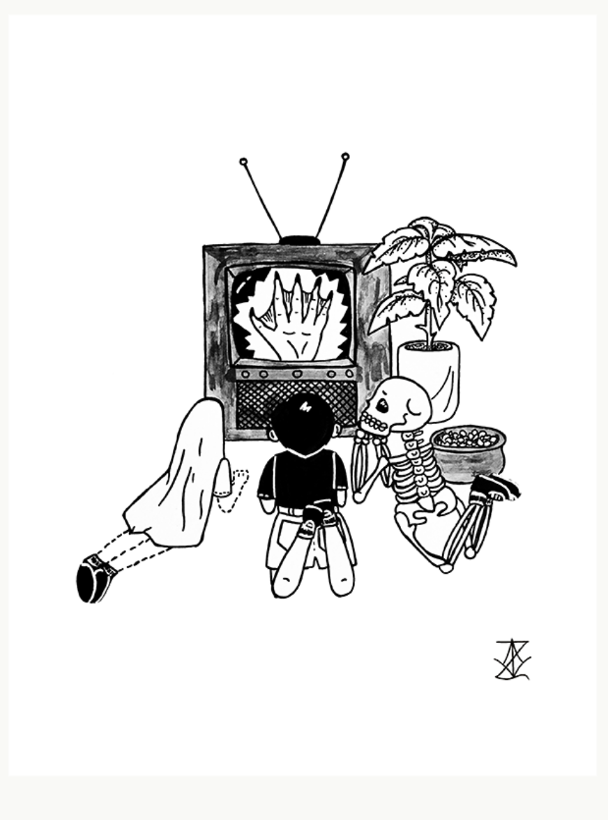 VanZayton Arts- Monster Movies 5x7 Print