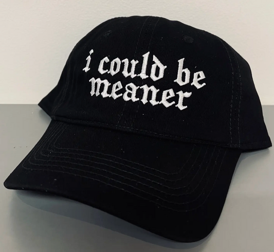 Witchwood Bags-I Could Be Meaner Embroidered Dad Hat