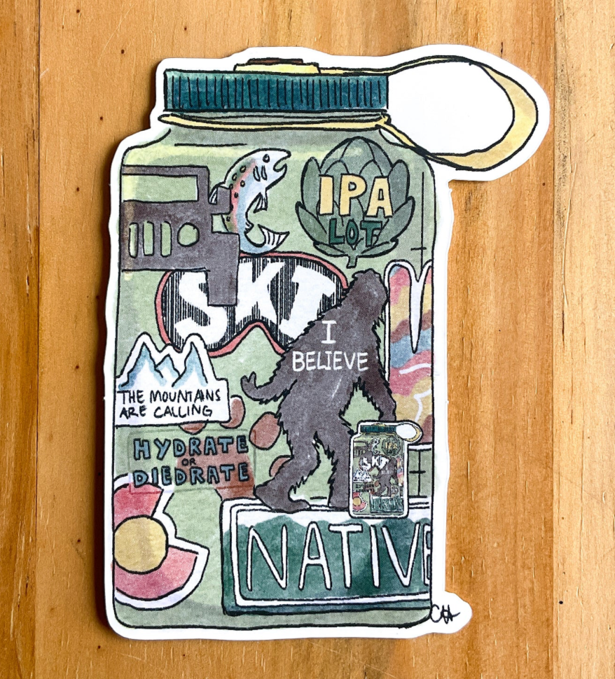 Doodled By Carrie- Stickers- Large and X-Large
