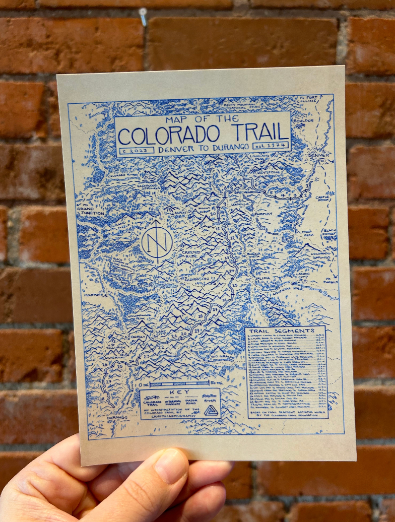 Cryptocartography- Colorado Cryptocartography Postcards
