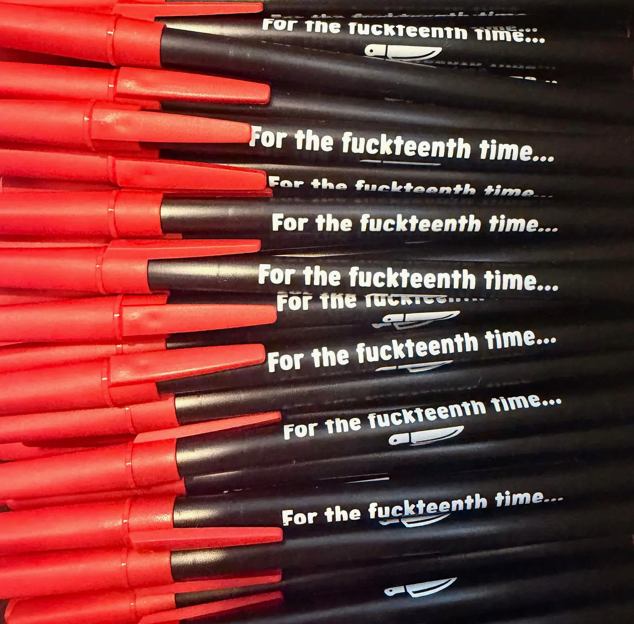 Hilarious Humanitarian- Snarky Pens