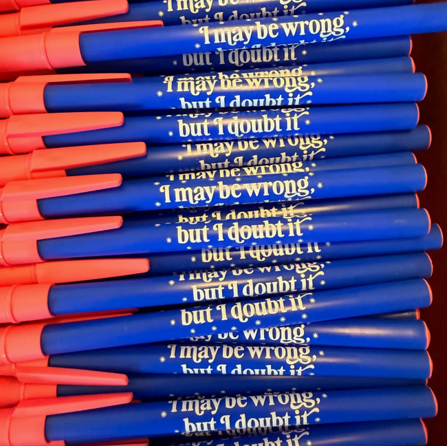 Hilarious Humanitarian- Snarky Pens