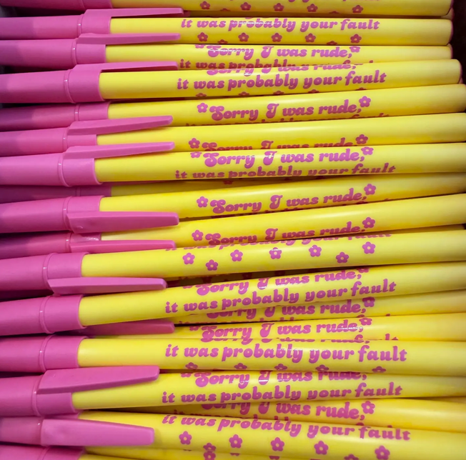 Hilarious Humanitarian- Snarky Pens