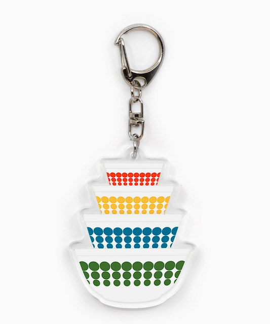 Twinkltoast- Acrylic Keychain- Mini Pyrex Bowl