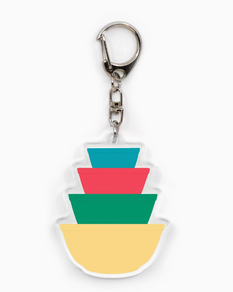 Twinkltoast- Acrylic Keychain- Mini Pyrex Bowl