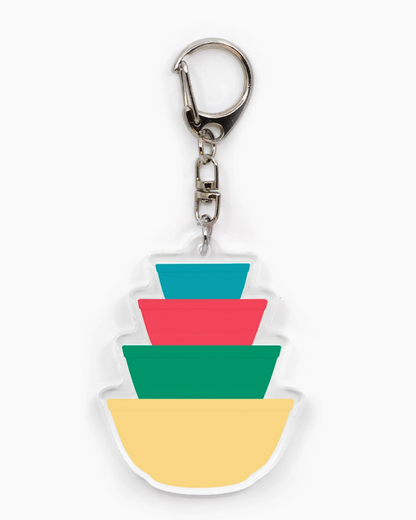 Twinkltoast- Acrylic Keychain- Mini Pyrex Bowl