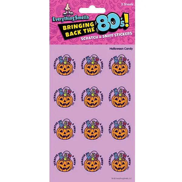 Everything Smells- Scratch & Sniff Sticker Sheets- Halloween Candy