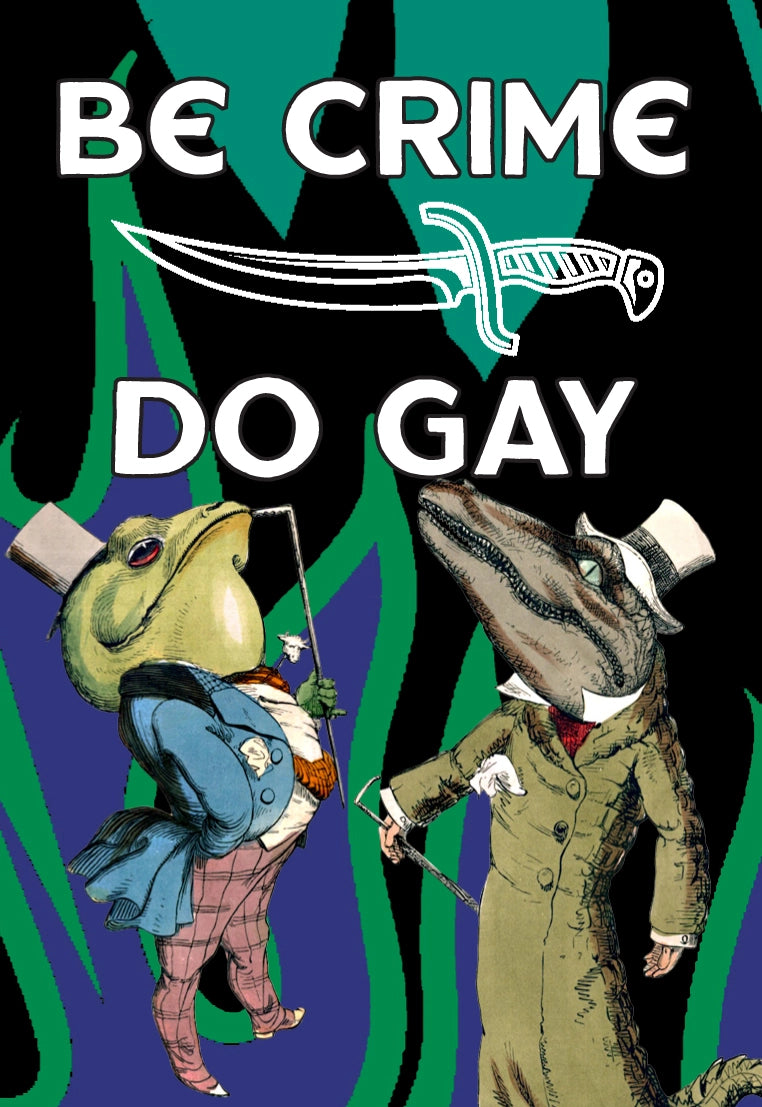 Microcosm Publishing-Be Crime Do Gay Magnet