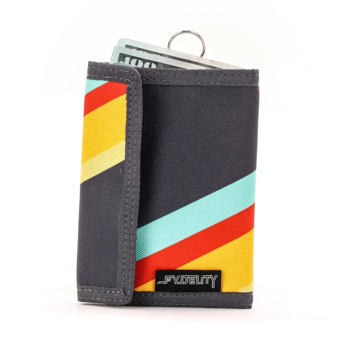Fydelity- Retro Bifold Rfid Recycled | Stripe