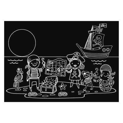Imagination Starters- Reusable Coloring Placemats: Pirate