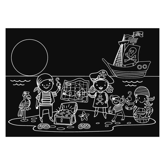 Imagination Starters- Reusable Coloring Placemats: Pirate