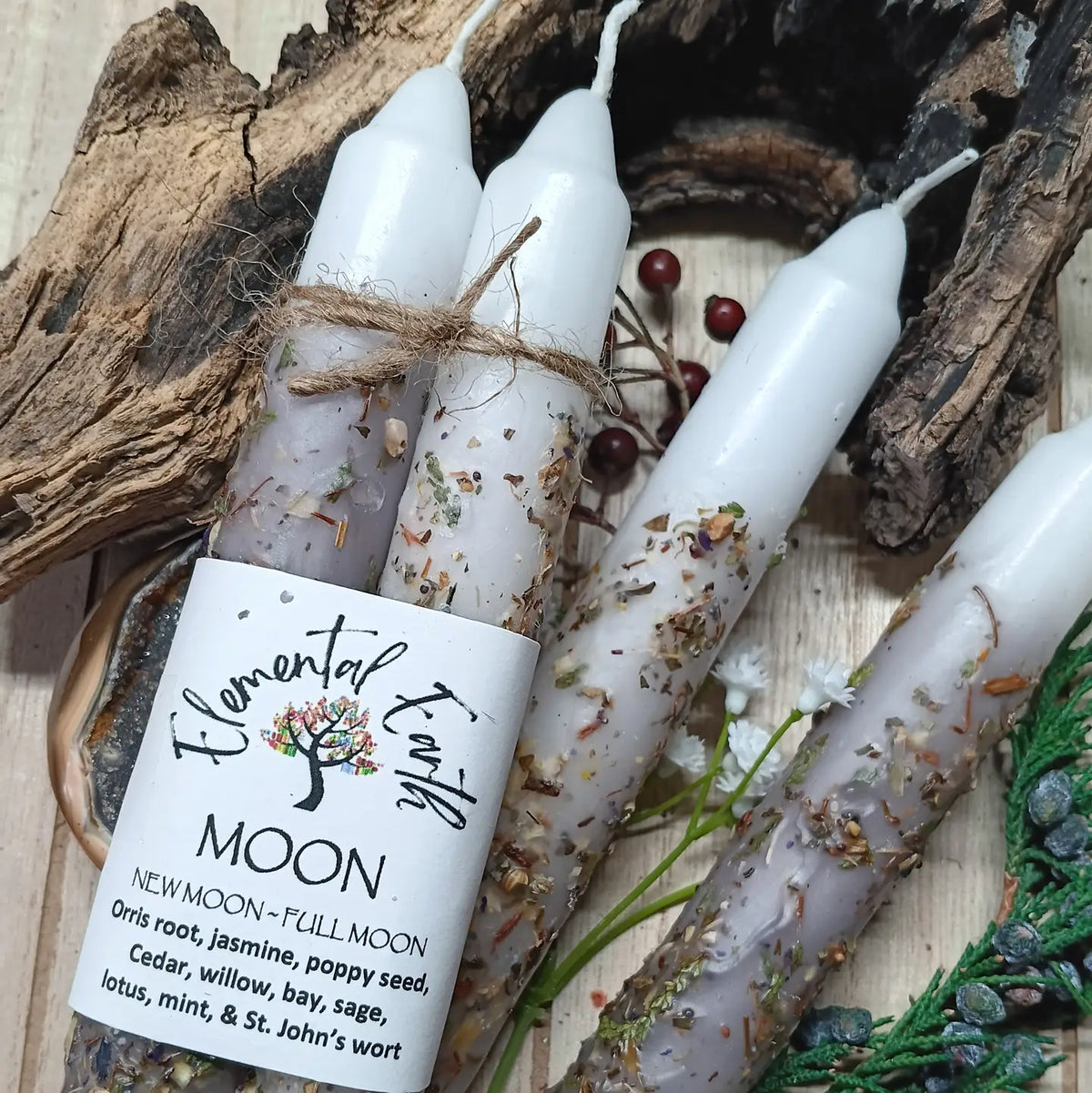Elemental Earth Shop Intention Candles- The Moon