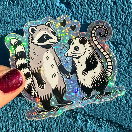 Hilarious Humanitarian- Dumpster Darlings Glitter Sticker