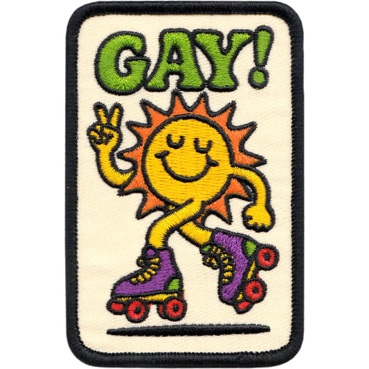 Square Deal- Gay Rollerskating Sun Patch