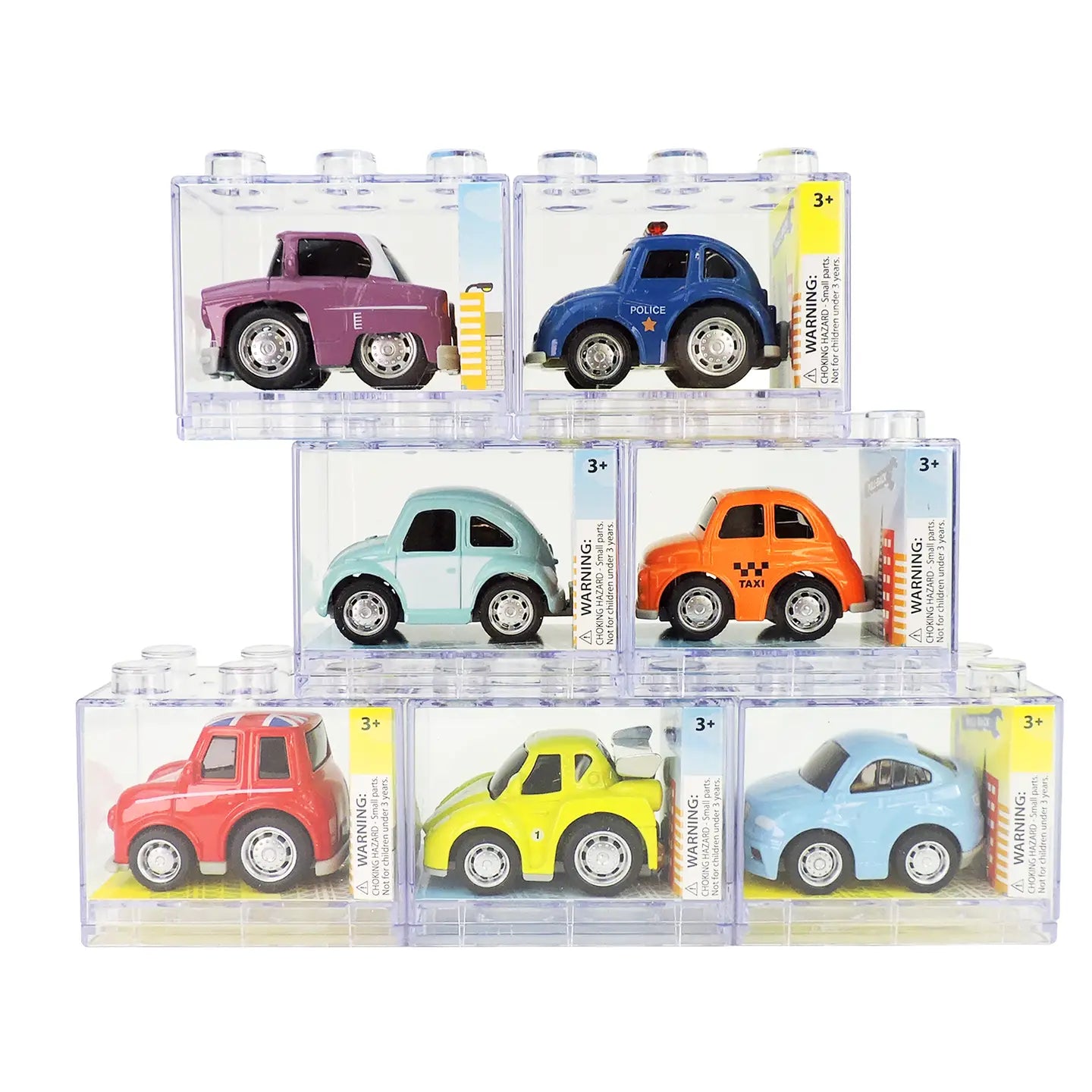 Rollin’ Large Diecast Pull-Back Car in Building Block Box