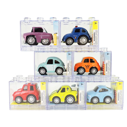Rollin’ Large Diecast Pull-Back Car in Building Block Box