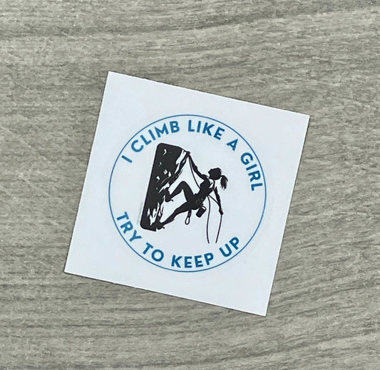 Climber Crafts- Lady Climber Sticker