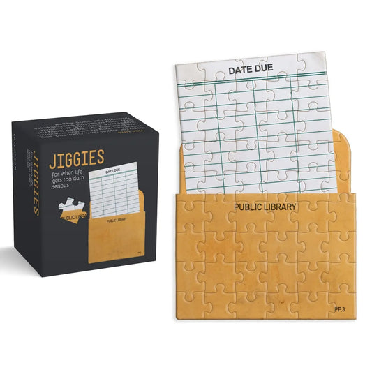 Gibbs Smith- Library Card Jiggie Puzzle