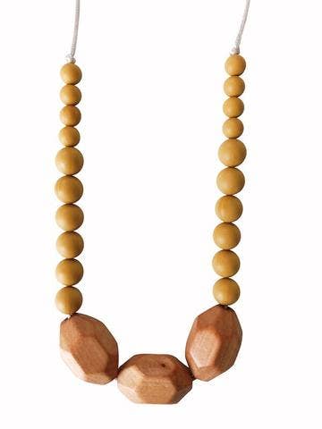 Chewable Charm The Austin - Mustard Yellow Teething Necklace
