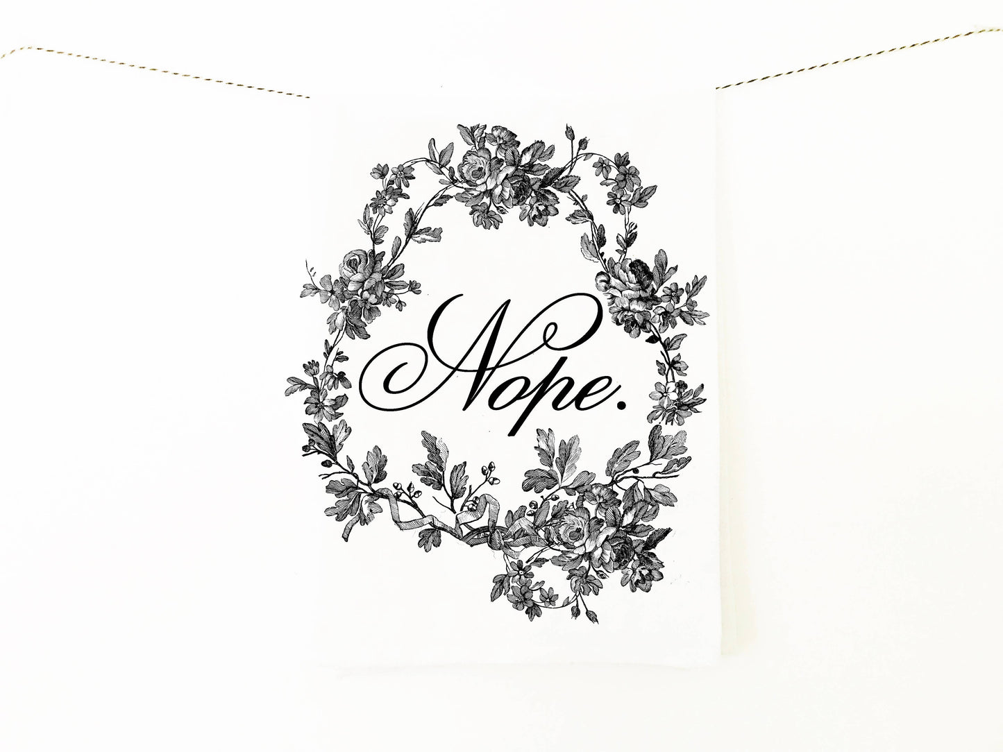 The Coin Laundry Nope Cotton Kitchen Towel