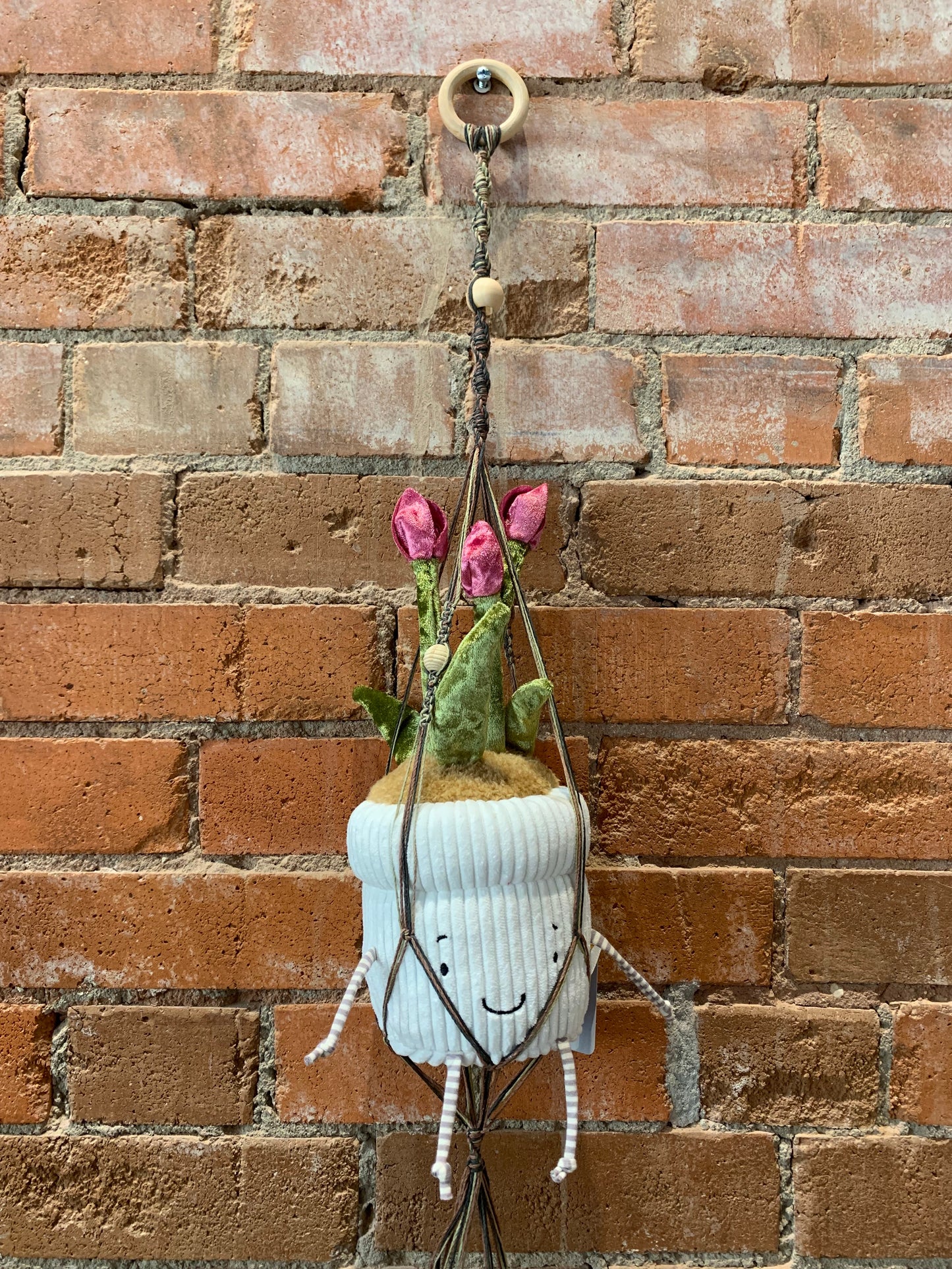 macrame plant hanger 3 tier Leah Valentine- 3 Tier Macrame Plant Hanger – Odds And Ends Emporium COS