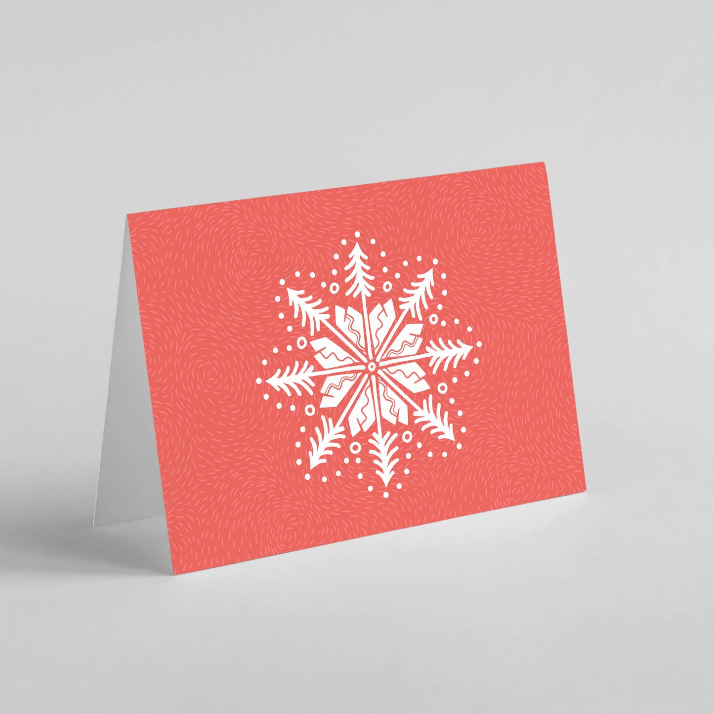 Vela Apparel Ski-flake Holiday Snowflake Greeting card
