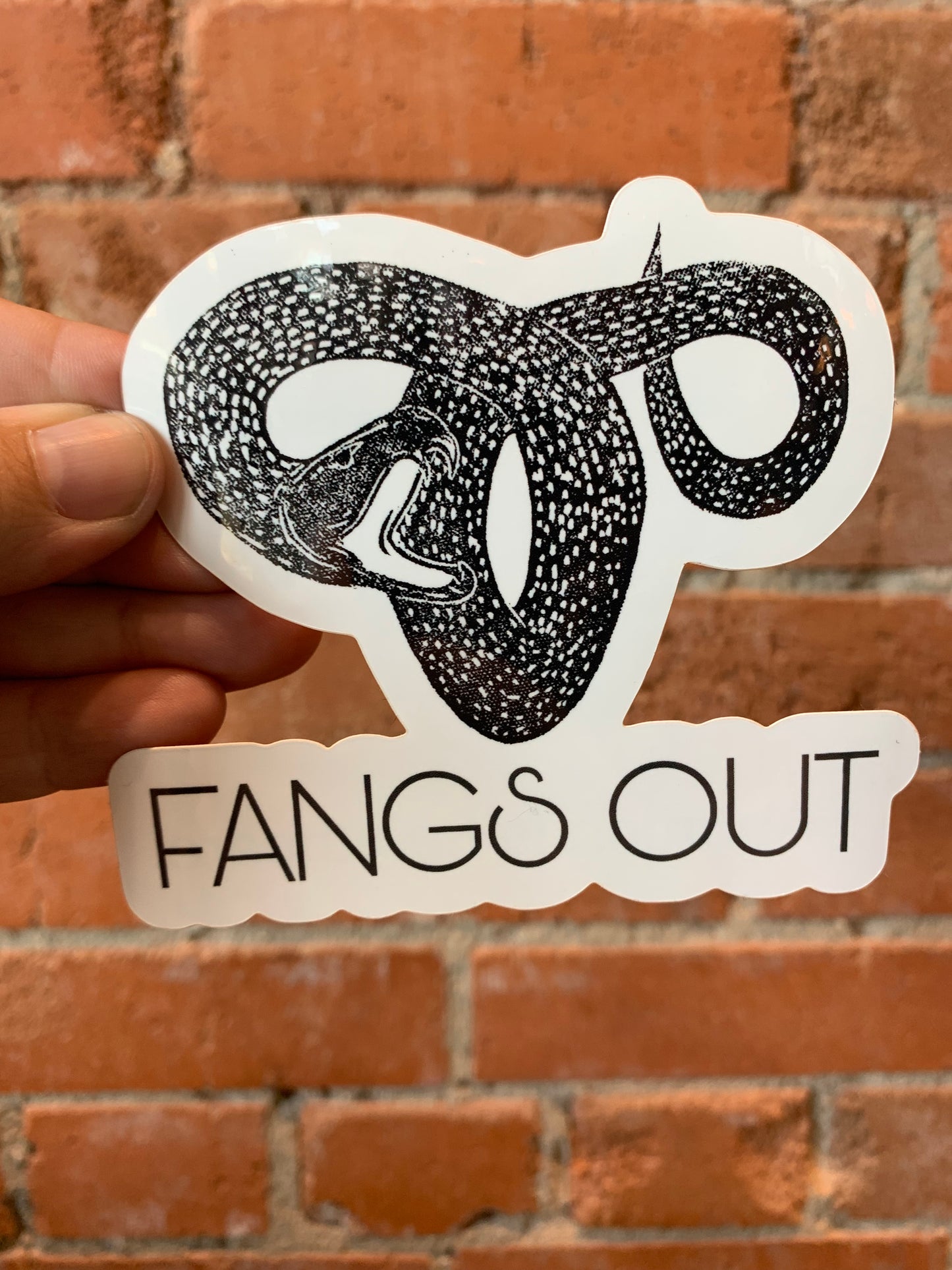 Scattered Mind Fangs Out Sticker