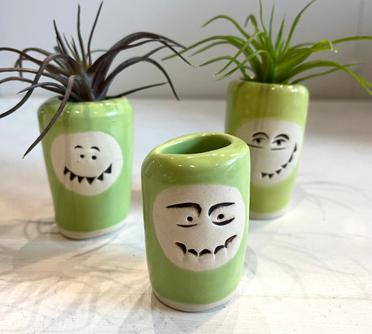 Snarky Malarky- Mini Funny Face Vase/Shot Glass