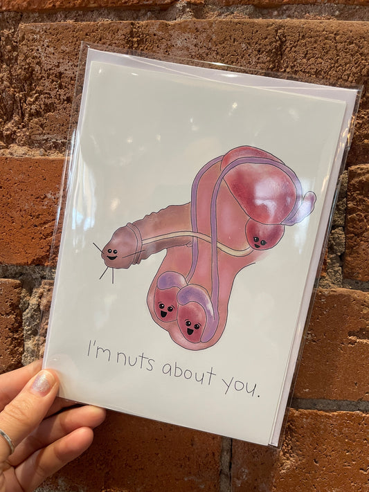 Christine Borst- Penis and Nuts- I'm nuts about you. Card