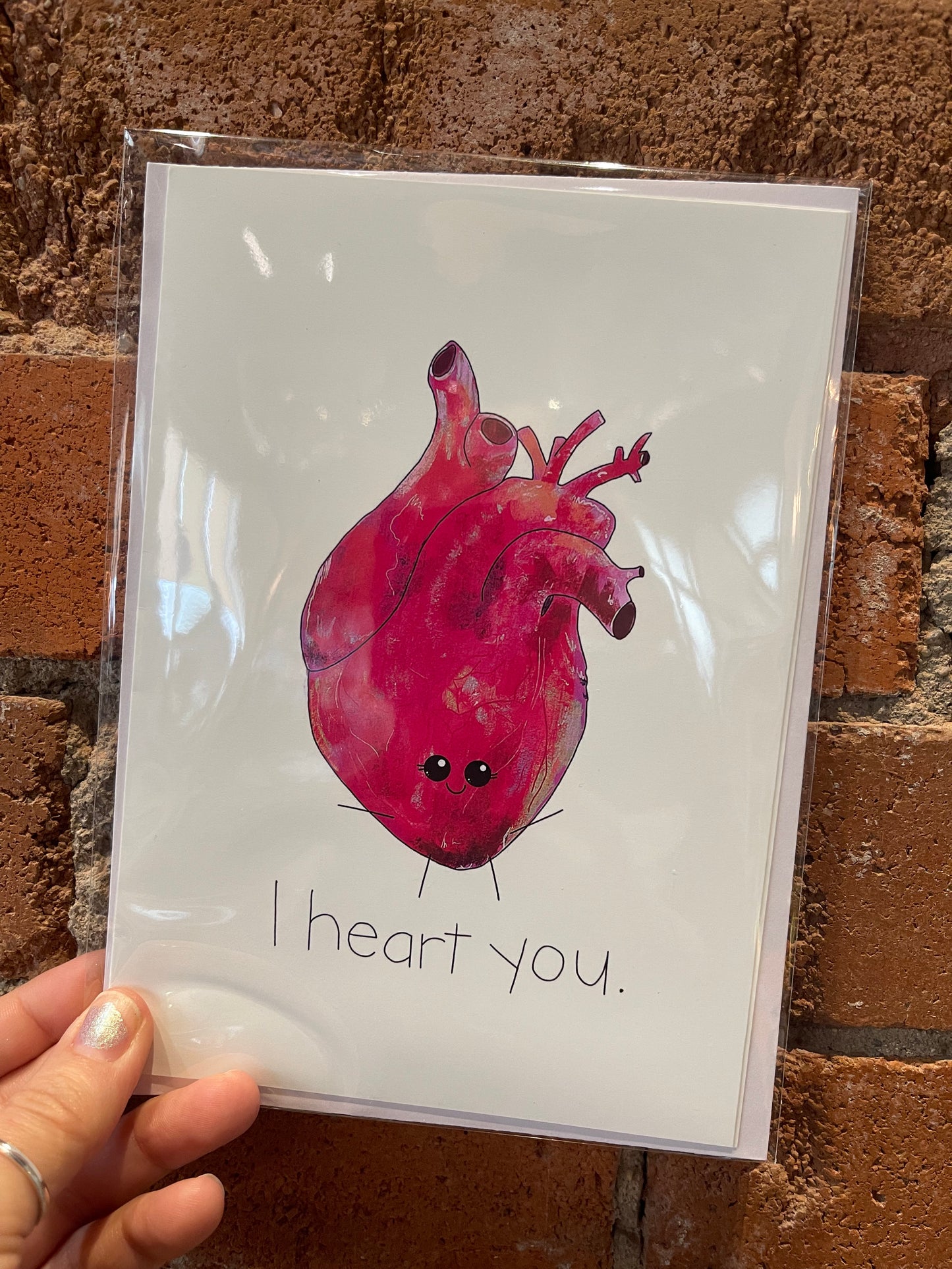 Christine Borst- Heart- I heart you. Card
