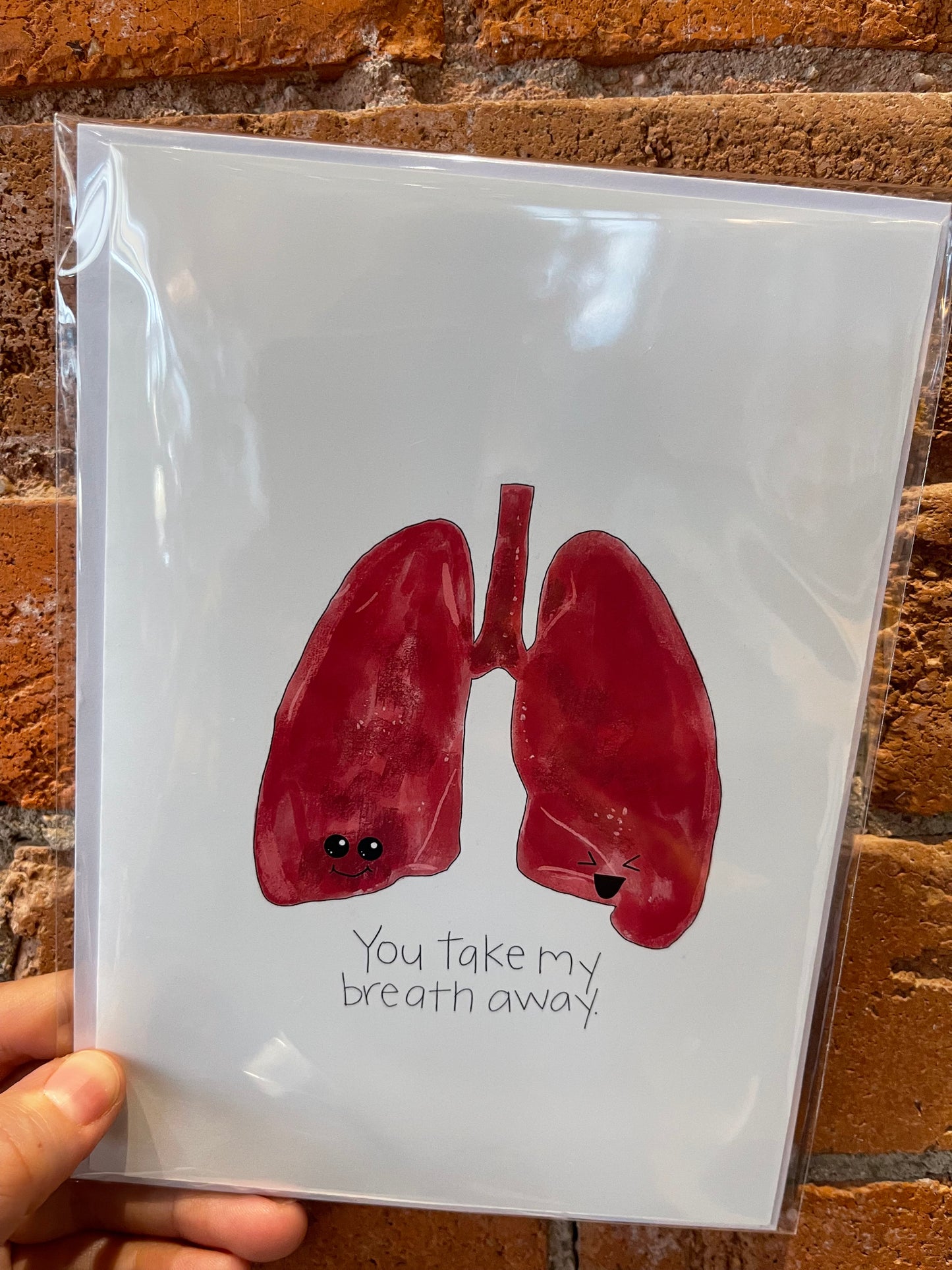 Christine Borst- Lungs- You take my breath away. Card